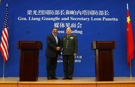 U.S. Secretary of Defense Leon Panetta meets Chinese Defense Minister Liang Guanglie, China - 18 Sep 2012