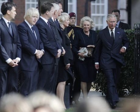 Prince Charles And Camilla The Duchess Of Cornwall Camilla Arrive To Greet Prime Minister David Cameron American Ambassador Louis Susman Deputy Prime Minister Nick Clegg Mayor Of London Boris Johnson And Leader Of The Opposition Labour Party David Mi