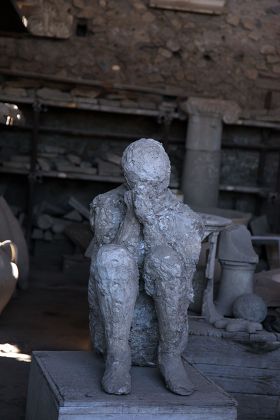 Plaster Cast Vesuvius Eruption Victim Buried Editorial Stock Photo ...