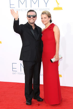 Ricky Gervais Jane Fallon Editorial Stock Photo - Stock Image