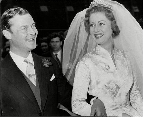 Wedding Of Politician Mp Lord Bathurst 8th Earl Bathurst And Bride Judith Mary Nelson (countess Bathurst) At St Margaret's Westminster Henry Allen John 8th Earl Bathurst Dl (1 May 1927 A 16 October 2011) Styled Lord Apsley From 1942 To 1943 Was A Br