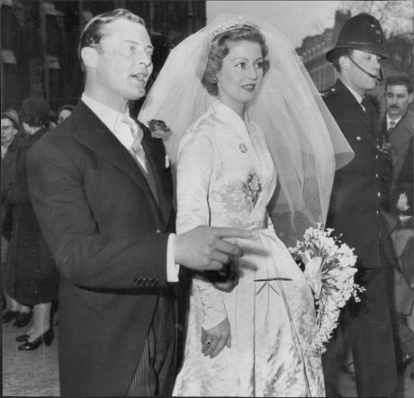 Wedding Of Politician Mp Lord Bathurst 8th Earl Bathurst And Bride Judith Mary Nelson (countess Bathurst) At St Margarets Westminster Henry Allen John 8th Earl Bathurst Dl (1 May 1927 A 16 October 2011) Styled Lord Apsley From 1942 To 1943 Was A Brit
