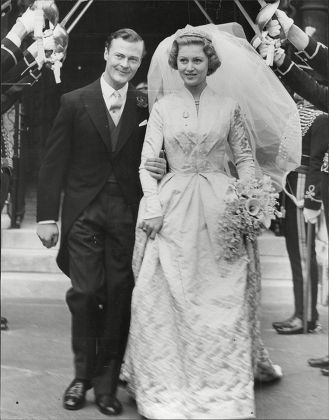 Wedding Of Politician Mp Lord Bathurst 8th Earl Bathurst And Miss Judith Mary Nelson (countess Bathurst) At St Margaret's Westminster Henry Allen John 8th Earl Bathurst Dl (1 May 1927 A 16 October 2011) Styled Lord Apsley From 1942 To 1943 Was A Bri