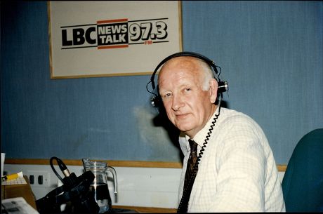 Frank Bough In The Studio's At Lbc Radio Station.