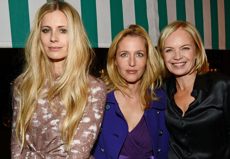 Laura Bailey Gillian Anderson Mariella Frostrup Editorial Stock Photo ...