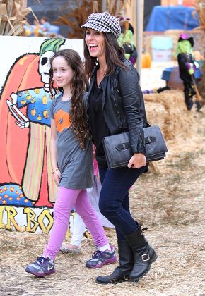 Soleil Moon Frye and family at Mr Bones Pumpkin Patch, Los Angeles, America - 09 Oct 2012