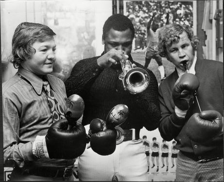 Terry Downes Joe Frazier And Terry Spinkes Boxers.