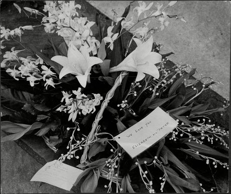 Part Of The Wreath Sent By Elizabeth Taylor And Peter Lawford To The Funeral Of Laurence Harvey.