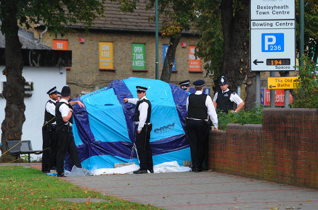 Police Scene Where Woman Stabbed Death Editorial Stock Photo - Stock