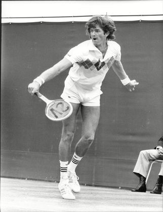 Tennis Player Kevin Curren Action Wimbledon Editorial Stock Photo