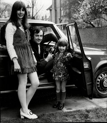 Charlotte Bingham With Husband And Fellow Author Terence Brady And Their Daughter Candida 1970.