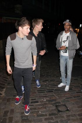 X Factor contestants out and about, London, Britain - 18 Oct 2012