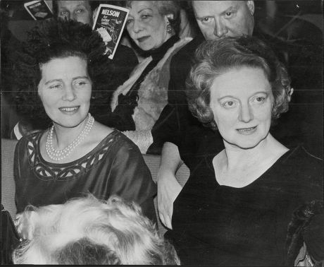 Baroness Mary Soames With Diana Churchill Daughters Of Sir Winston Churchill (not Shown) Ashcroft Theatre Croydon 1963.
