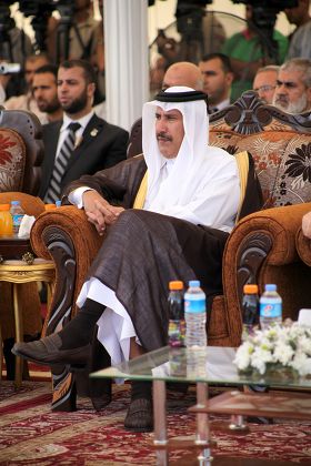 Emir of Qatar meets Hamas leaders in Gaza Strip, Palestinian Territories - 23 Oct 2012