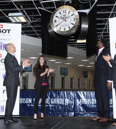 Unveiling Of The New Tissot Swiss Watches Lobby Clocks at Madison Square Garden, New York, America - 25 Oct 2012