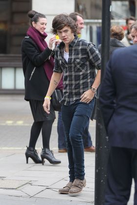 Harry Styles Rearranging His Hair Editorial Stock Photo - Stock