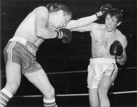 Dave Green Fighting Fellow Boxer Danny Long Royal Albert Hall 1981.