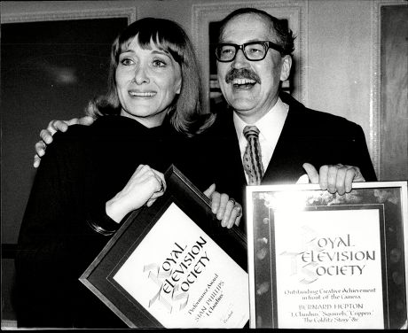 Sian Phillips And Bernard Hepton With Their Creative Achievement Awards From The Royal Television Society.