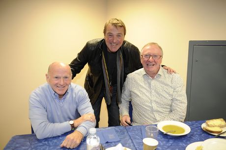 Phil Tufnell With Archie Gemmill And Dennis Taylor Behind The Scenes Access To A Question Of Sport Show In Glasgow Scotland.