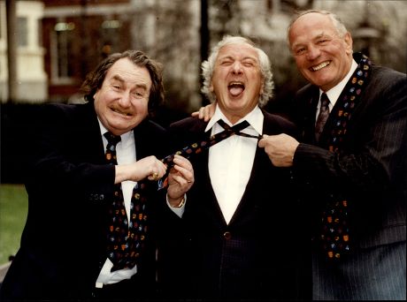 Businessman Sir John Harvey Jones (left) With Film Director Michael Winner And Boxer Henry Cooper At Tie Awards Sir John Harvey-jones Mbe (16 April 1924 A 9 January 2008) Was An English Businessman. He Was The Chairman Of Imperial Chemical Industries