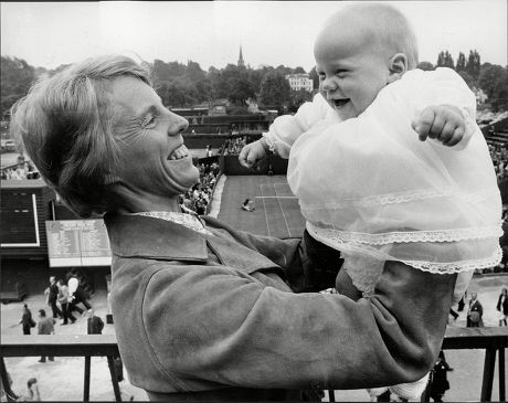 Tennis Player Ann Jones With Her Daughter Philippa At Wimbledon Ann Haydon-jones (born Adrianne Shirley Haydon On 7 October 1938 In Kings Heath Birmingham England United Kingdom) Is A Former Table Tennis And Lawn Tennis Champion. She Won A Total Of 7