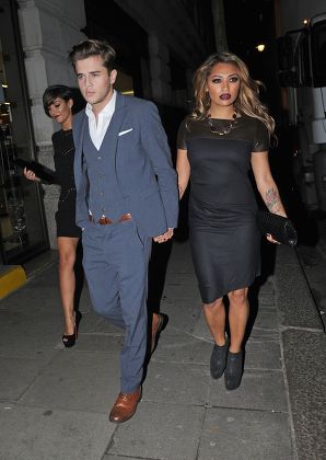 Frankie Sandford and Vanessa White out and about, London, Britain - 14 Nov 2012