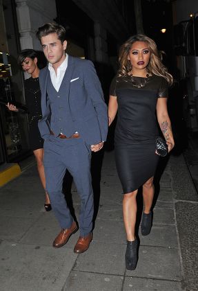 Frankie Sandford and Vanessa White out and about, London, Britain - 14 Nov 2012