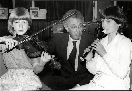 Baron Joseph (keith Joseph) (dead December 1994) Conservative Party Politician With Alison Fletcher And Susan Bell (winner And Runner Up Respectively Of The Musical Pupil Of The Year).