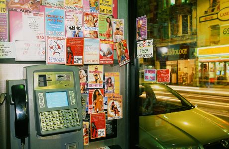 Cards Sleazy Porn Lines London Phone Editorial Stock Photo - Stock