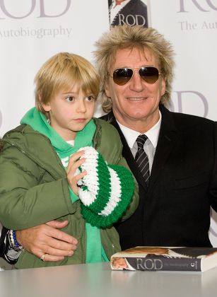 Rod Stewart with his son Alastair Wallace Stewart