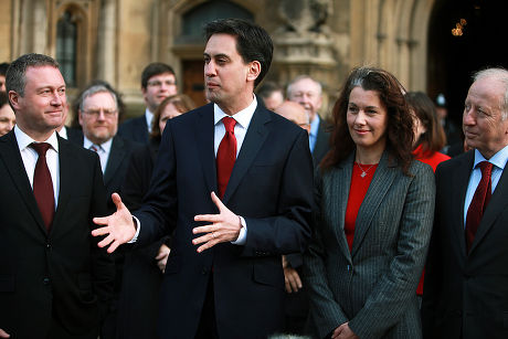 Ed Miliband welcomes MPs to the Houses of Parliament, London, Britain - 03 Dec 2012