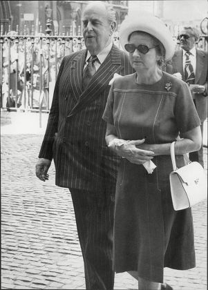 Actor Robert Morley With Wife Joan At Memorial Service Of Actress Sybil Thorndike At Westminster Abbey Robert Adolph Wilton Morley Cbe (26 May 1908 A 3 June 1992) Was An English Actor Who Often In Supporting Roles Was Usually Cast As A Pompous Englis