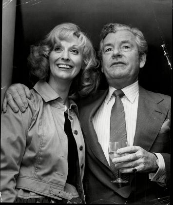 Actor Kenneth More (died 7/82) With Actress Nyree Dawn Porter.