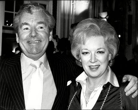 Actor Kenneth More (died 7/82) With Actress June Whitfield At Stage Centenary Lunch At The Savoy.