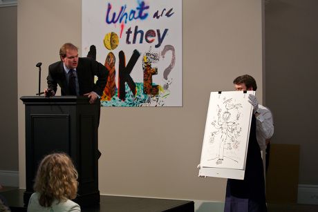 'What Are They Like?' celebrity caricatures exhibition and auction, Sotheby's, London, Britain - 10 Dec 2012