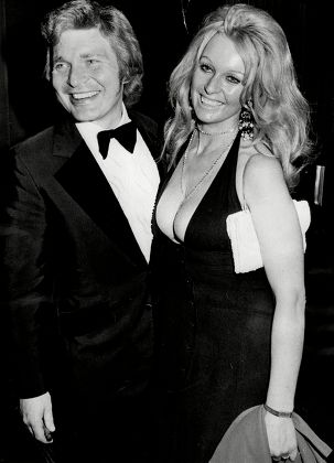 Derren Nesbitt Actor With Wife Actress Anne Aubrey At Premiere Of Film The Godfather 1972.