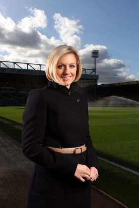 Rebecca Lowe at the Norwich City Carrow Road ground, Norfolk, Britain - 13 Oct 2012