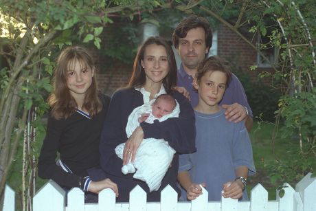 Actress Emma Jacobs Daughter Of Disc Jockey David Jacobs At Her Surrey Home Tonight With Husband Rupert Gregson-williams And Children Sadie. (12) Tom (10) And Two-week Old Daughter Saskia.