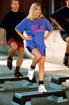 LAUNCH OF STEP REEBOK SYSTEM, LONDON, BRITAIN - OCT 1992