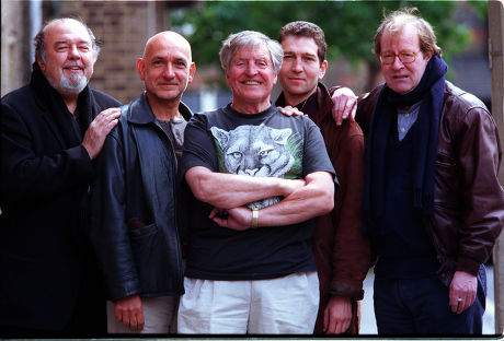 Cast & Director Of 'waiting For God' At The Old Vic. L-r Sir Peter Hall Ben Kingsley Denis Quilley Greg Hicks & Alan Howard.