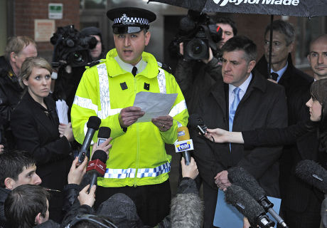 L-r: South Yorkshire Police Sgt Richard Vernon And Senior Investigating Officer Mick Mason Read Statements To The Media. Two Boys Brought To Sheffield Crown Court Are Sentenced To An Indeterminate Duration With A Minimum Of 5 Years For The Attempted