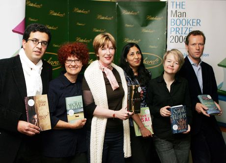 The Man Booker Prize For Fiction 2006 Shortlist Line-up Of Authors L To R:- Hisham Matar Kate Grenville M J Hyland Kiran Desai Sarah Waters Edward St Aubyn.