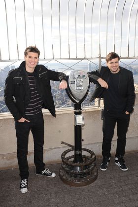 2Cellos at the Empire State Building, New York, America - 22 Jan 2013
