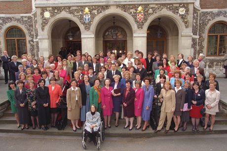 New Labour Prime Minister Tony Blair Welcomes His Female Mp's To Parliament. (1) Christine Mccafferty (2) Helen Liddell (3) Bridget Prentice (4) Alice Mahon (5) Judith Church (6) Jackie Lawrence (7) Joan Ruddock (8) Ann Clwyd (9) Claire Curtis-thoma