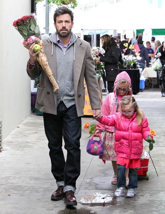 Ben Affleck Daughters Violet Seraphina Affleck Editorial Stock Photo 