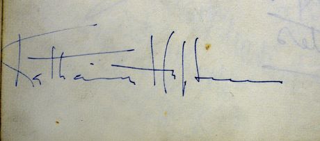 Showbusiness autograph collected by portrait photographer Angus McBean to be auctioned, Britain - 28 Jan 2013