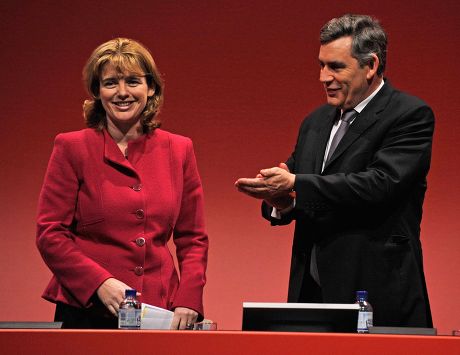 Labour Party Conference 2008 At The G-mex Centre Manchester - Transport Secretary Ruth Kelly With Pm Gordon Brown.