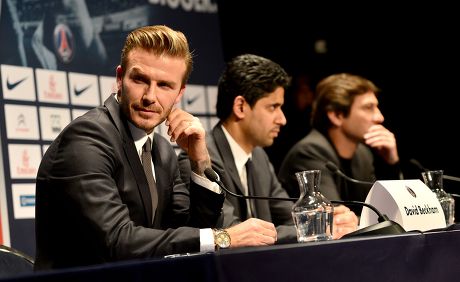 David Beckham unveiled as the new signing of Paris Saint Germain, Paris, France - 31 Jan 2013