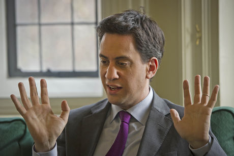 Leader Of The Opposition Ed Miliband Discusses Fred Goodwin And Other Topics For Daily Mail Interview With James Chapman At Portcullis House Westminster.