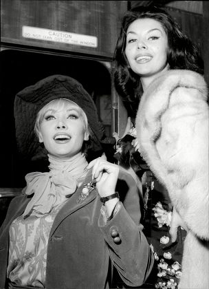 Actresses Jacqueline Jones (left) And Gloria Paul At Film Premiere In Manchester Gloria Paul (born 28 February 1940) Is A Retired Anglo Italian Film Actress. Gloria Paul Was Considered For The Role Of Domino Derval 1965 James Bond Film Thunderball. T